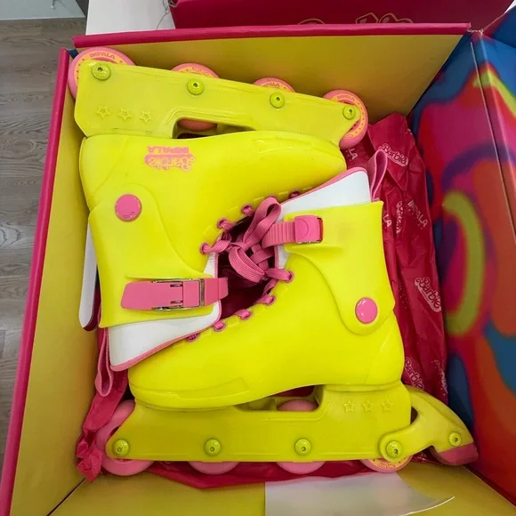 Barbie Movie Impala Inline Skate Roller Blades - Yellow and Pink - Picture 6 of 6